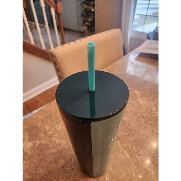 Starbucks NWT  peacock 2 tone  metal venti tumbler  Spring 2023 - Picture 3 of 4